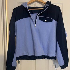 Half-zip blue Athleta Fleece, XS
